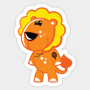 Leon the Lion Sticker